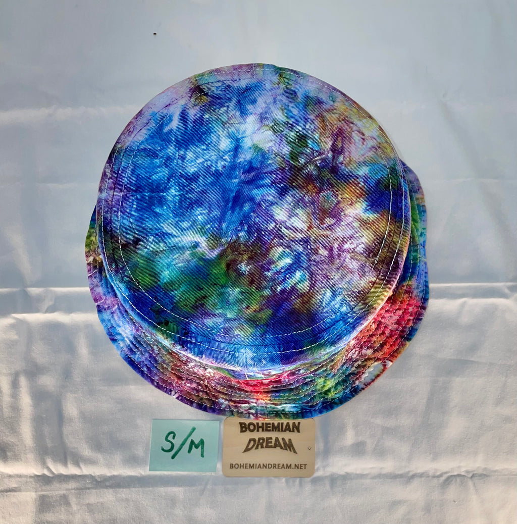 S/M Short Brim Tiedye Bucket Hat