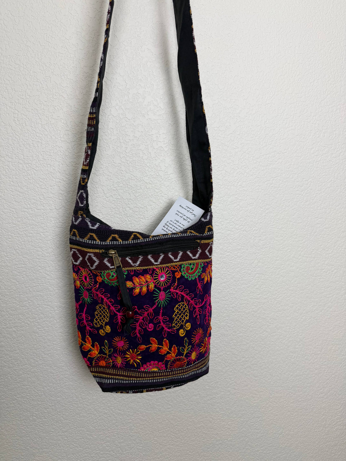 Mini hobo  flower Emboidery bag