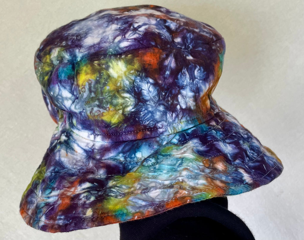 Large tie-dye hat