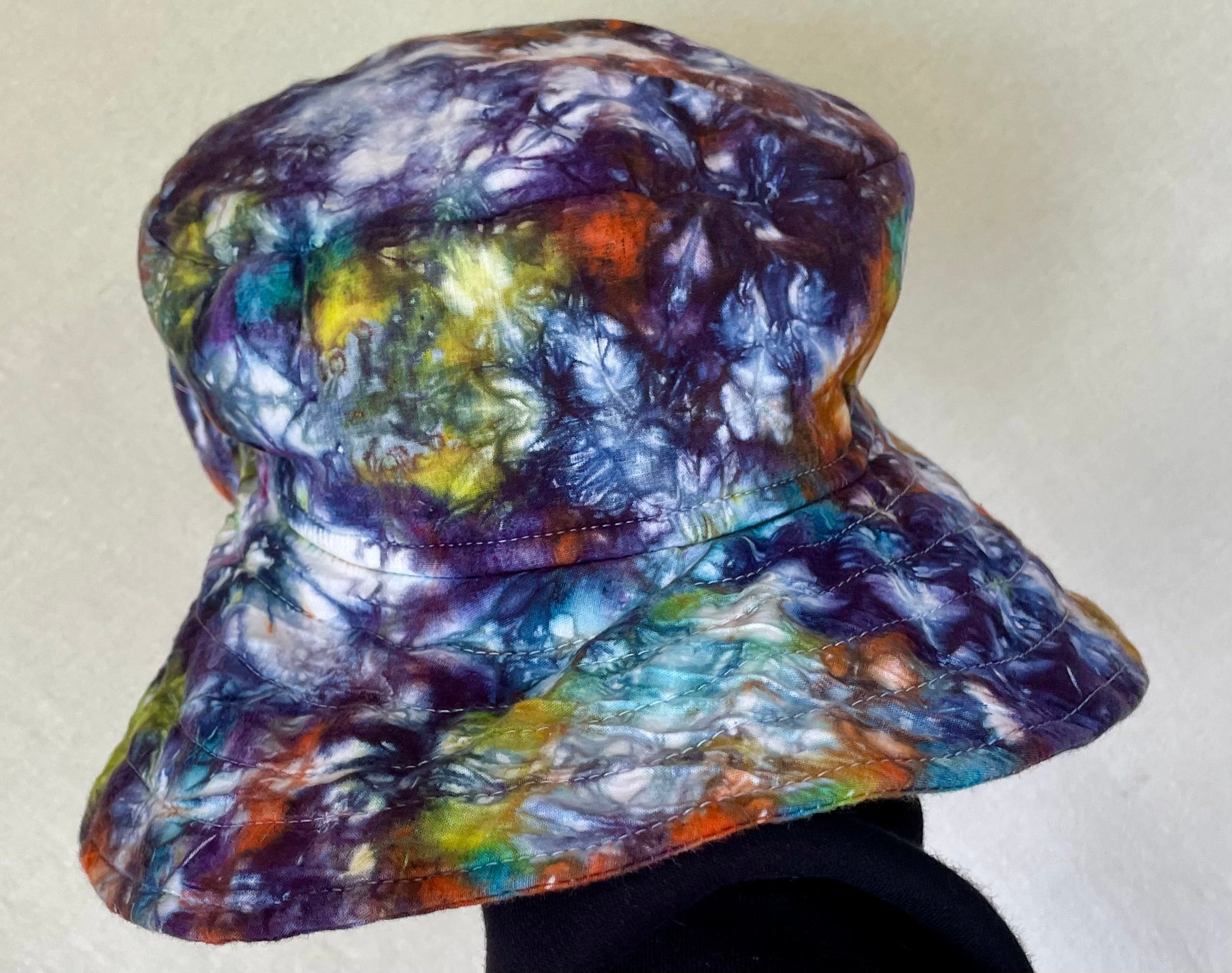 Large tie-dye hat