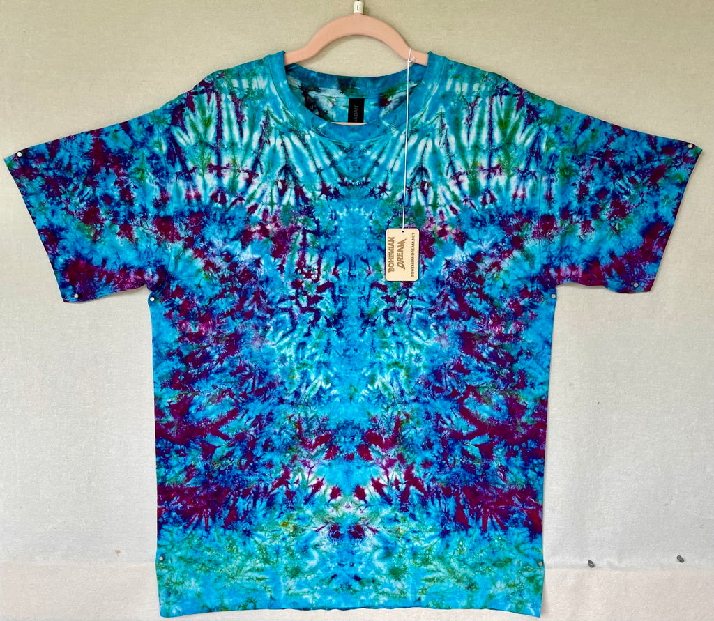 L GILDAN diamond tie-dye