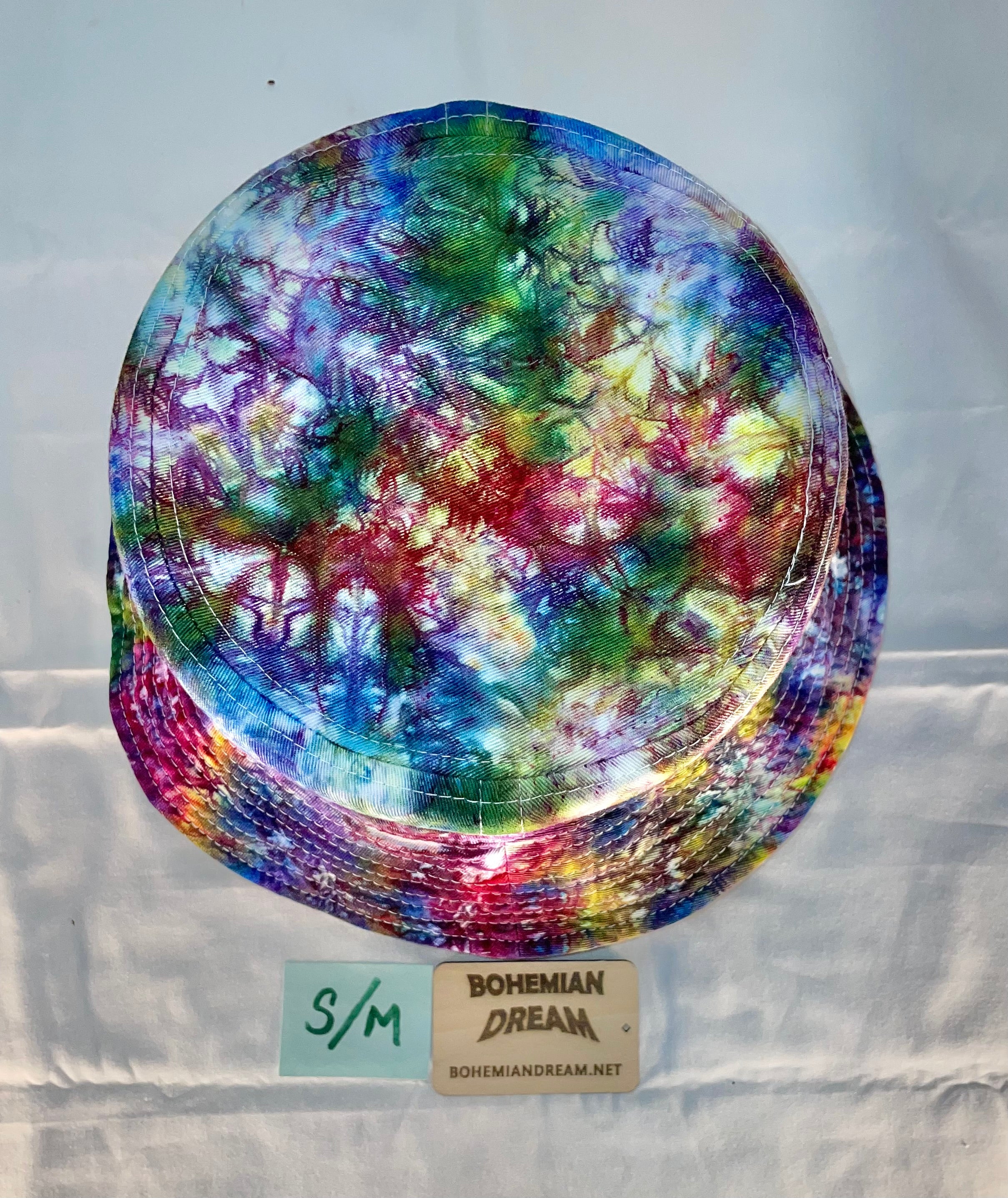 S/M Short Brim Tiedye Bucket Hat