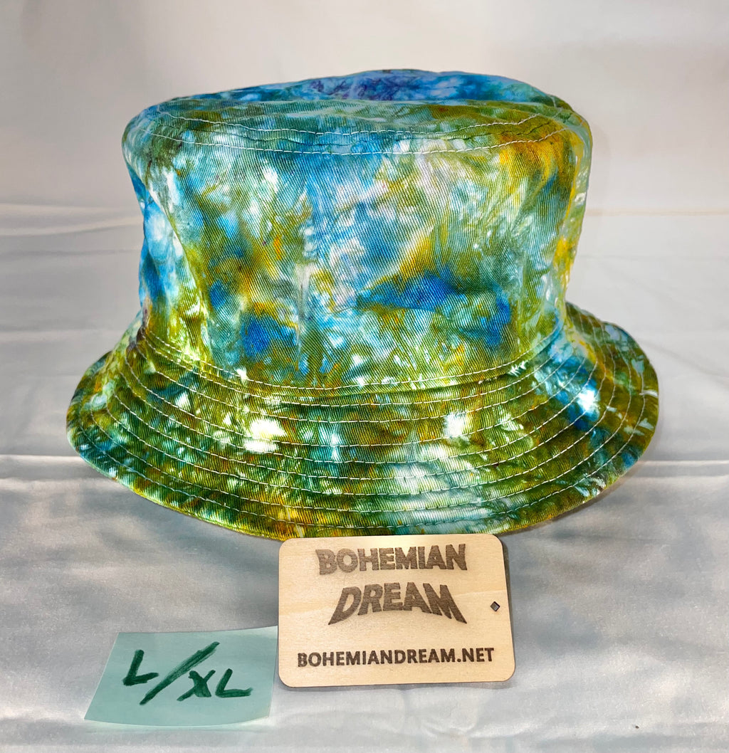 L/XL Short Brim Tiedye Bucket Hat