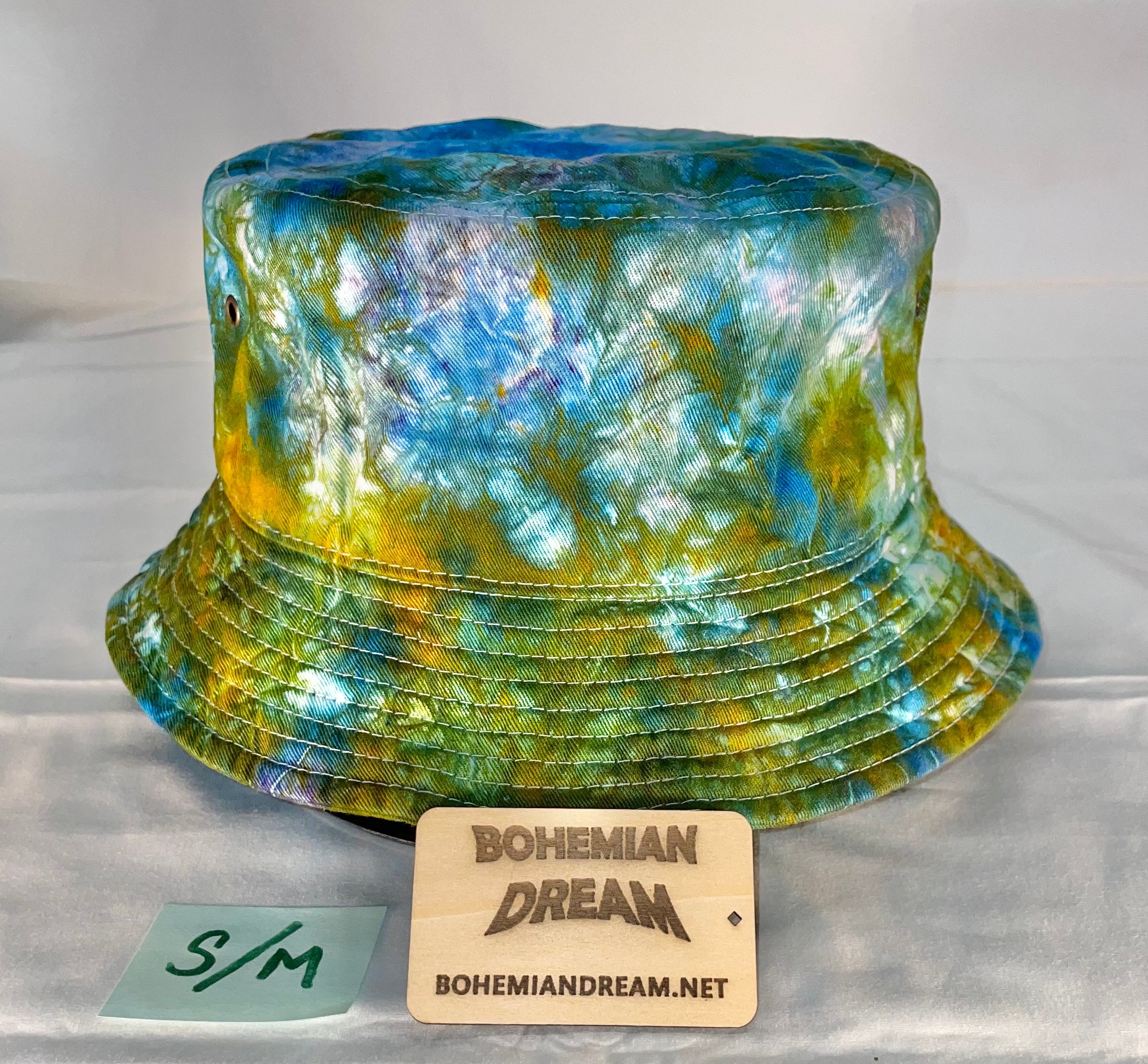 S/M Short Brim Tiedye Bucket Hat