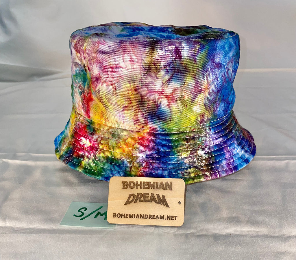 S/M Short Brim Tiedye Bucket Hat