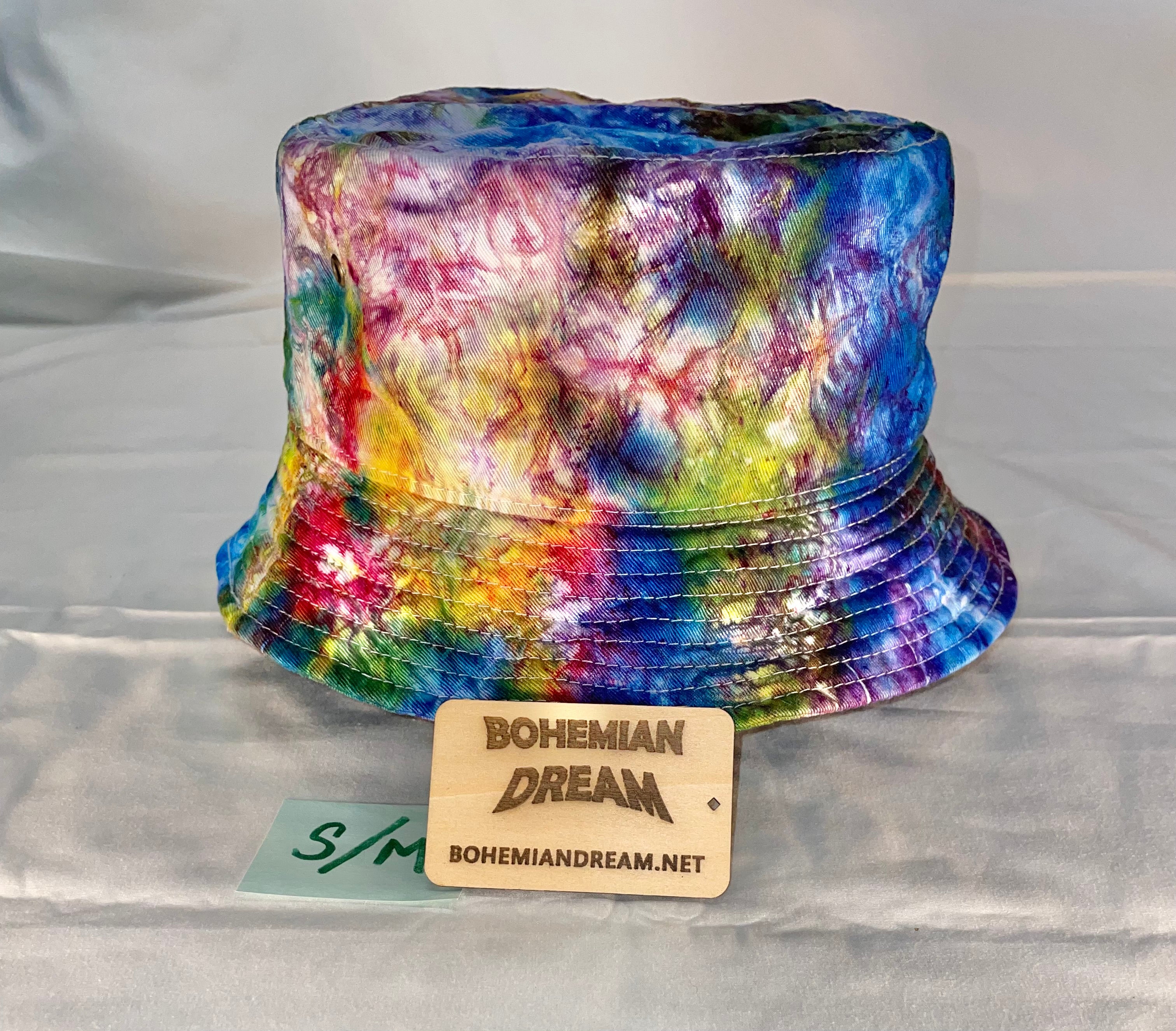 S/M Short Brim Tiedye Bucket Hat