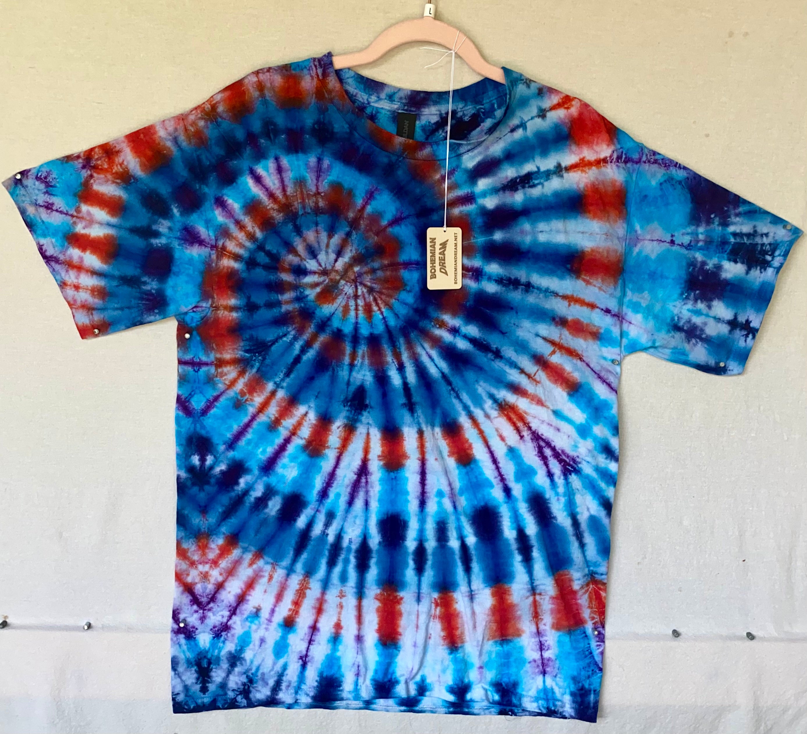 L GILDAN SPIRAL TIE-DYE