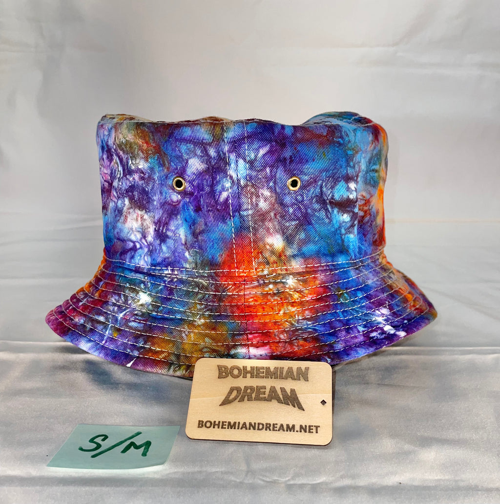 S/M Short Brim Tiedye Bucket Hat