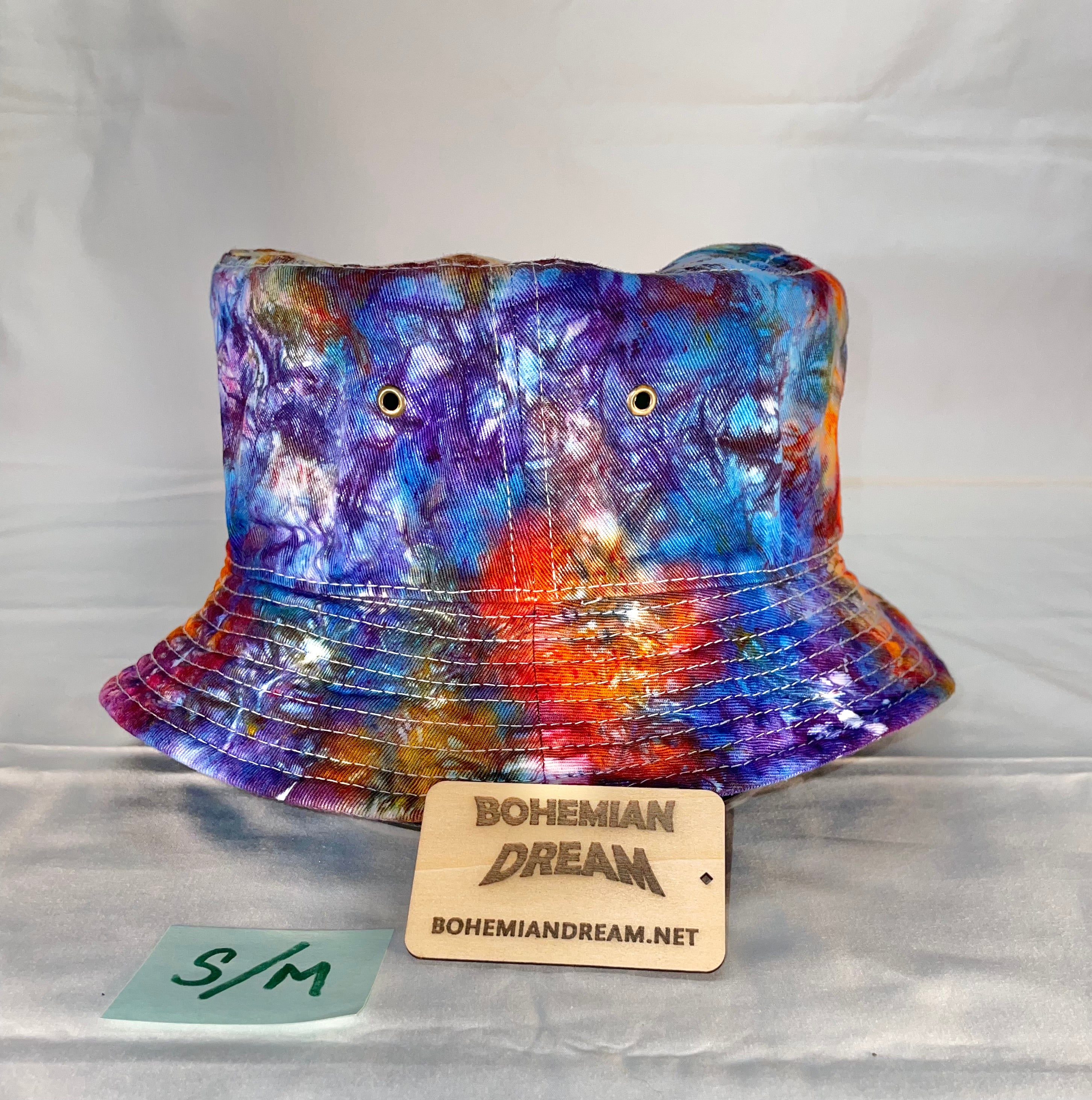 S/M Short Brim Tiedye Bucket Hat