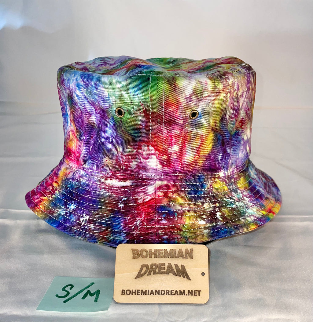 S/M Short Brim Tiedye Bucket Hat
