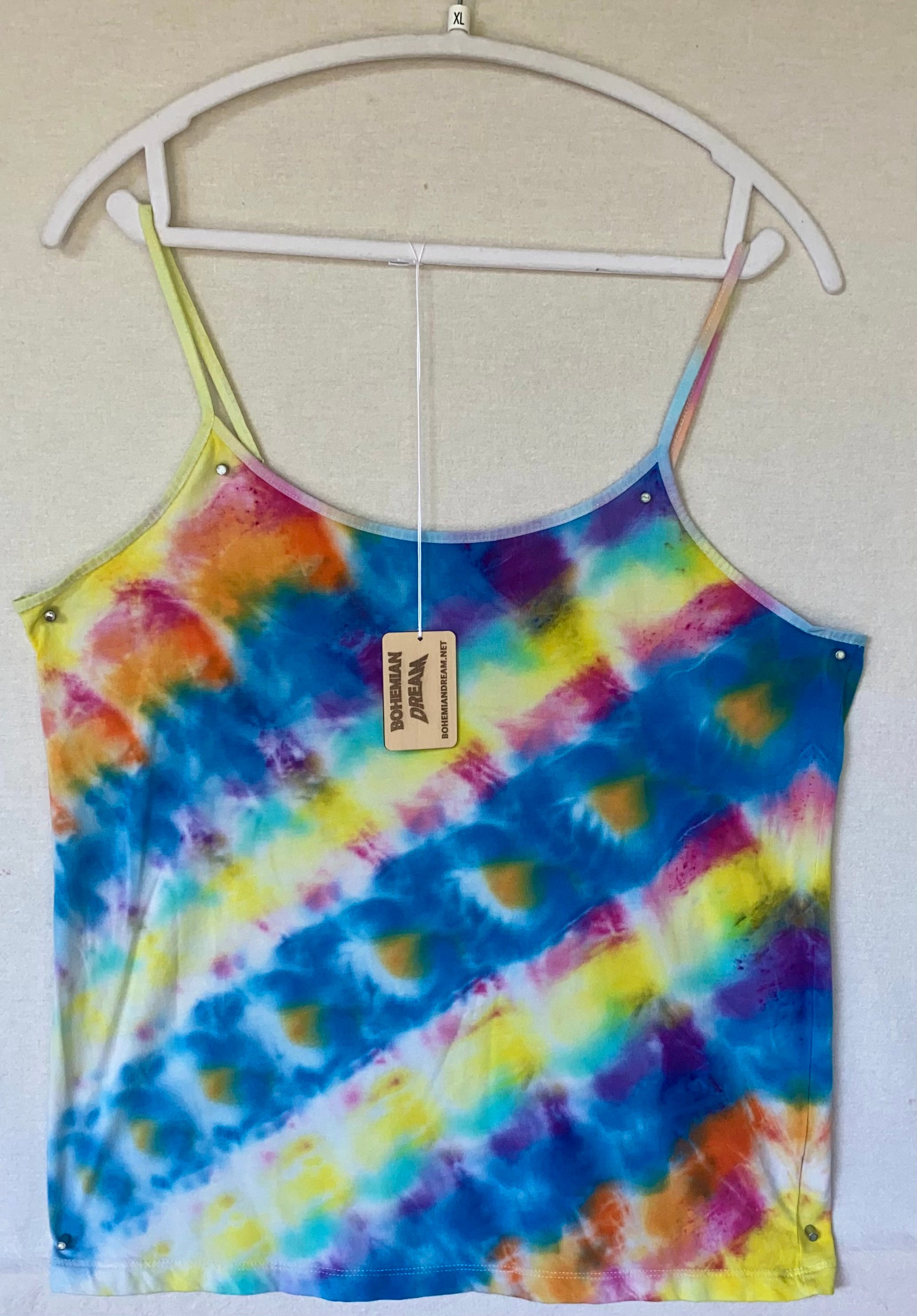 XL TIME AND TRU diagonal tie-dye