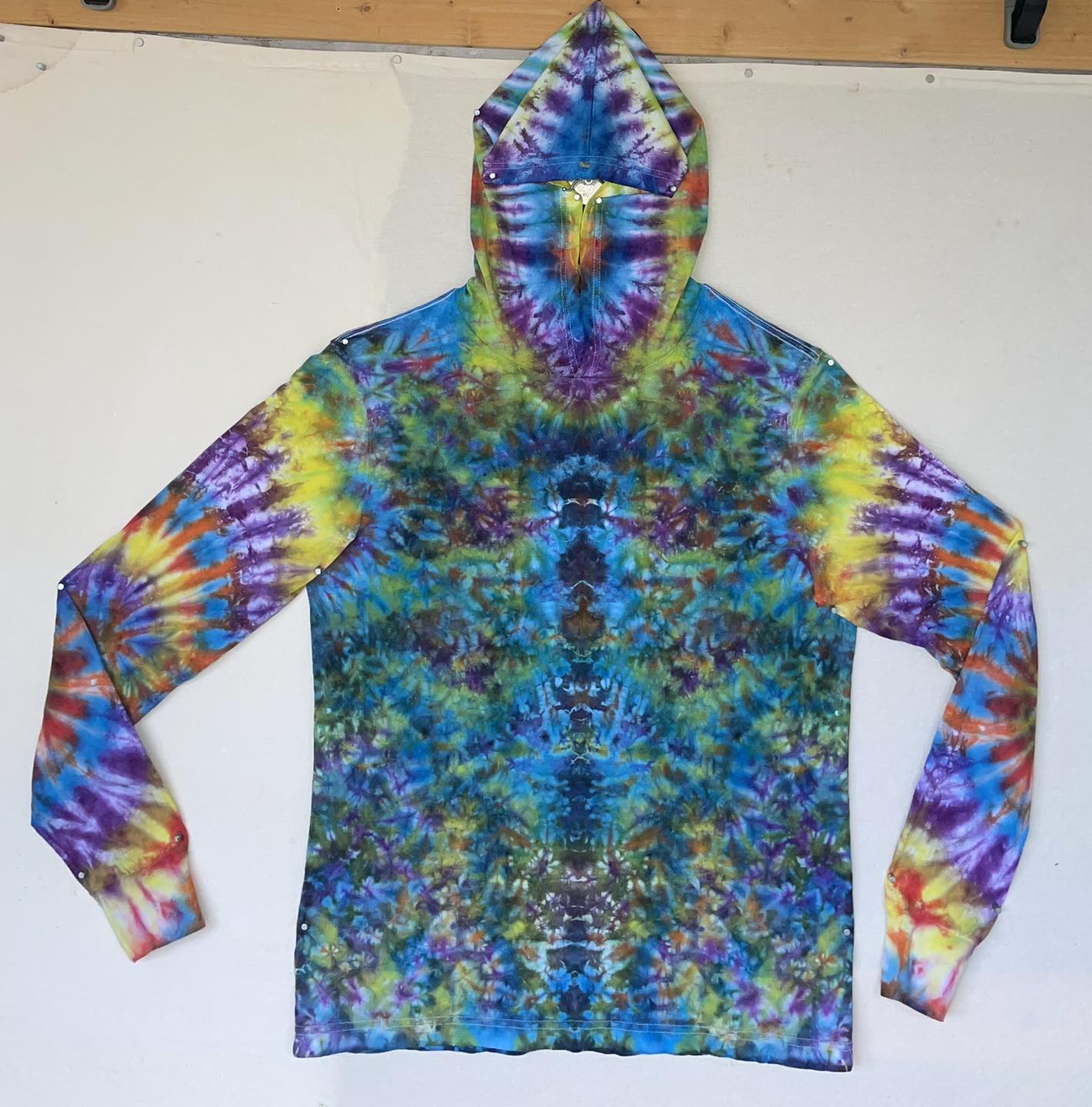 Large Tie-dye T-shirt Hoodie