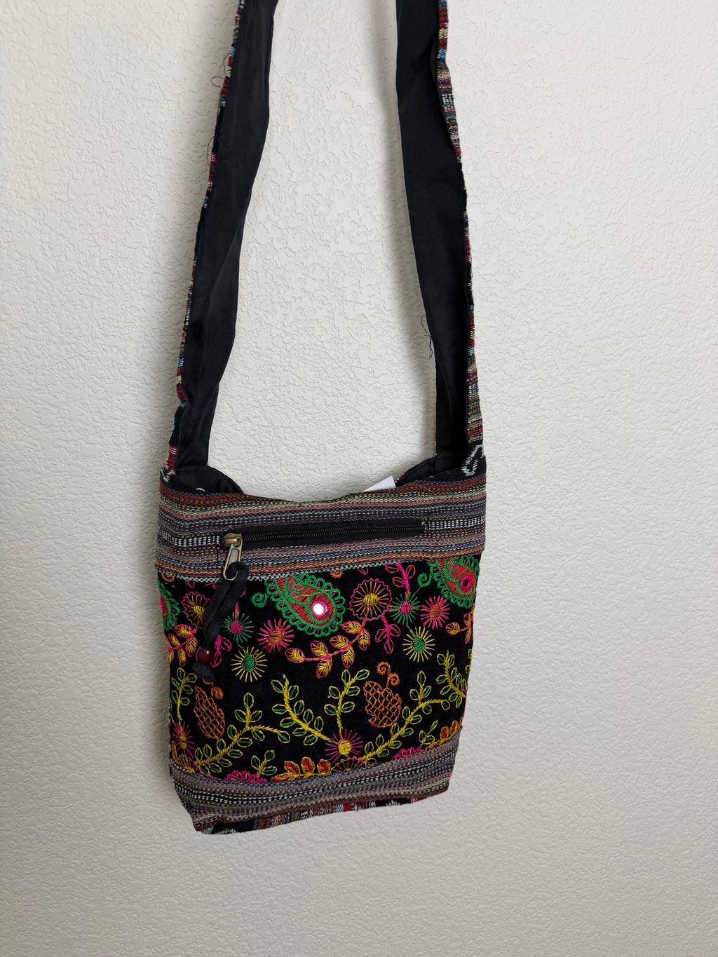 Mini hobo  flower Emboidery bag